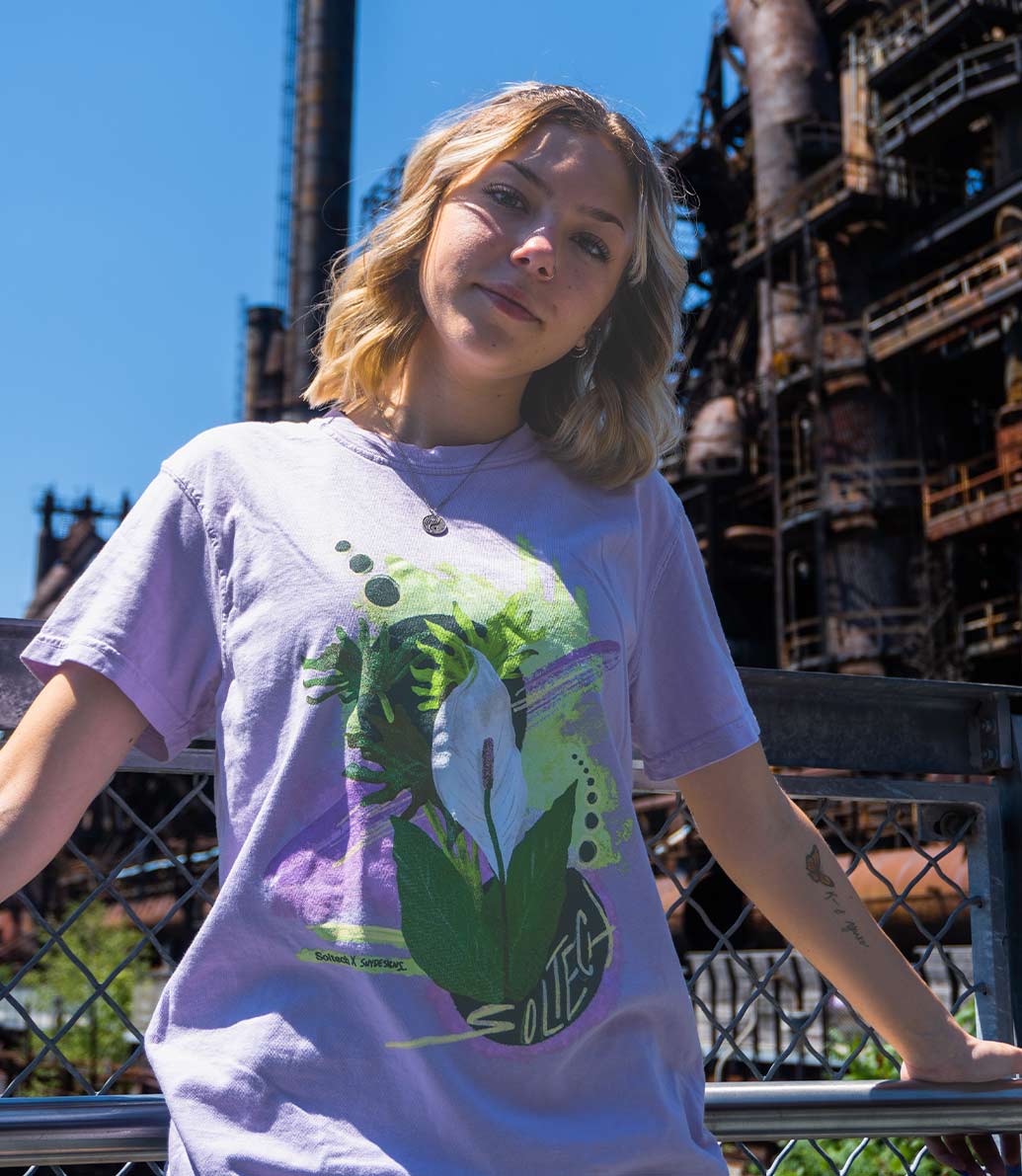 Peace Lily Unisex Tee Shirt - Image 5